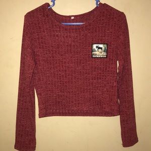 Burgundy long sleeve